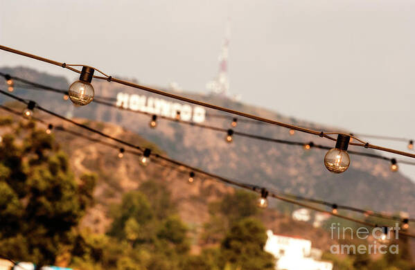 Hollywood Art Print featuring the photograph Hollywood sign on the hill 2 by Micah May