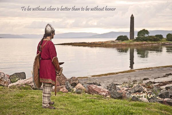 Viking Art Print featuring the photograph Honor by Liz Leyden