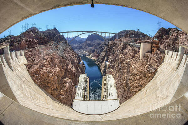 Hoover Art Print featuring the photograph Hoover Dam by Spencer Baugh