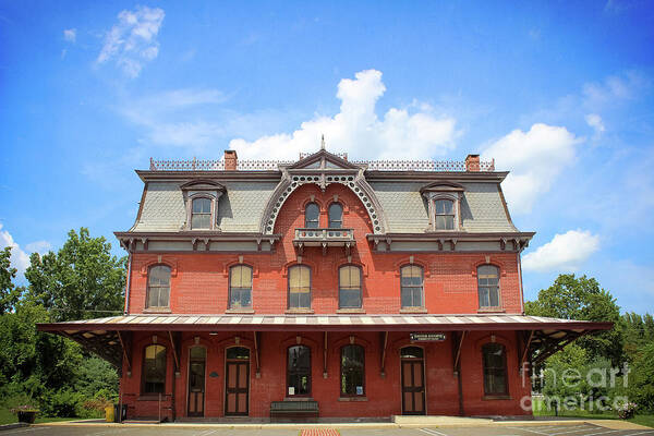 Hopewell Art Print featuring the photograph Hopewell Railroad Station by Colleen Kammerer