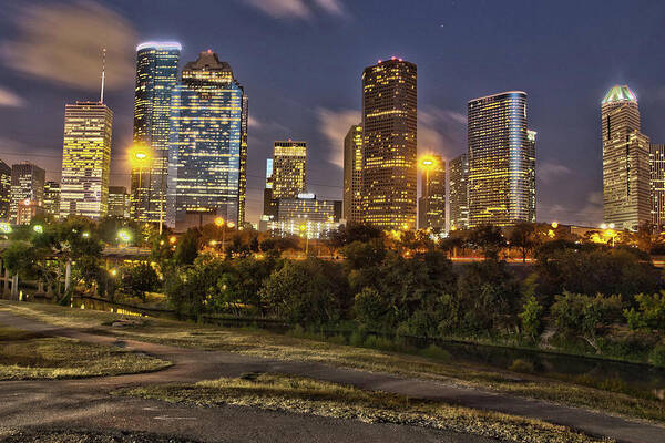 Cityscapes Art Print featuring the photograph Houston Cityscape3 by James Woody