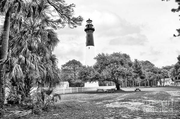 Lighthouse Art Print featuring the photograph Hunting Island Lighthouse by Scott Hansen