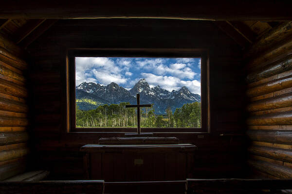 Tetons Art Print featuring the photograph I Will Lift Up My Eyes Unto the Hills by Andrew Soundarajan