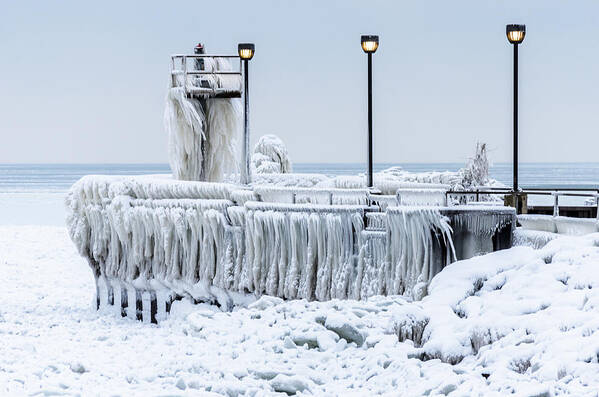 Cleveland Art Print featuring the photograph Ice Sculpture by Stewart Helberg
