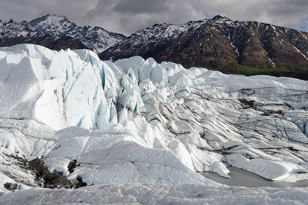 United States Art Print featuring the photograph Icefall - Matanuska Glacier by Darin Volpe