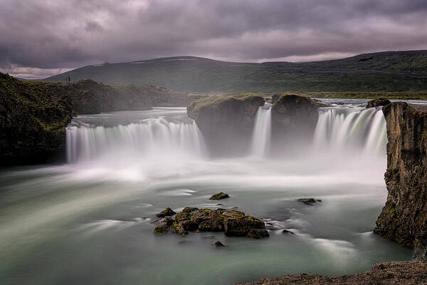 Iceland Art Print featuring the photograph Iceland Waterfall by Tom Singleton