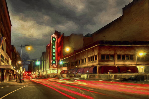 Alabama Art Print featuring the photograph Iconic Alabama Theater by Steven Michael