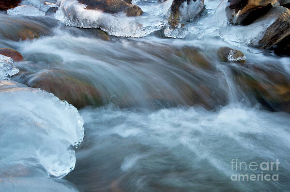 Big Thompson River Art Print featuring the photograph Icy Big Thompson River by Ronda Kimbrow
