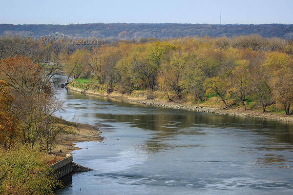 Illinois River Art Print featuring the photograph Illinois River at Starved Rock by Joni Eskridge
