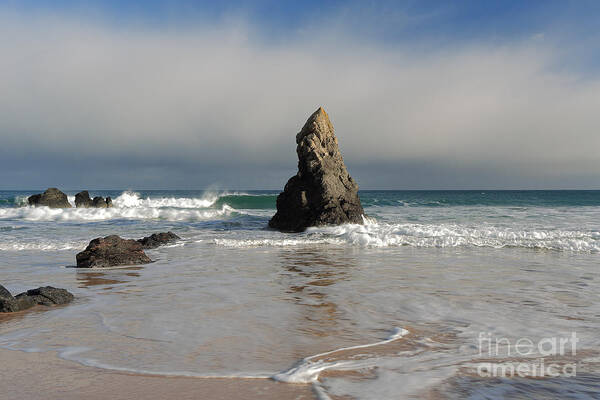 Durness Art Print featuring the photograph Incoming Tide on Sango Bay by Maria Gaellman