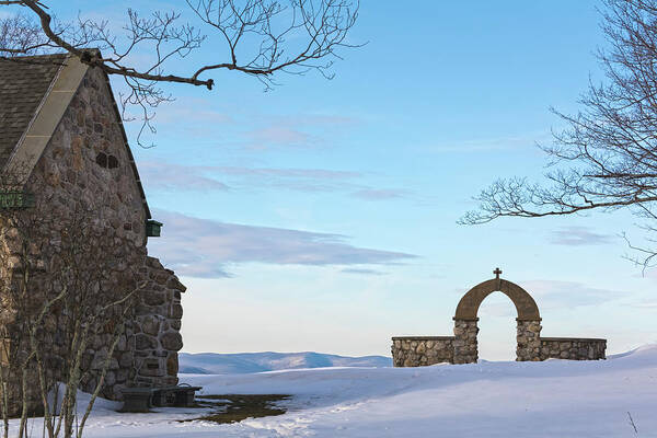 The Old Stone Church Art Print featuring the photograph Inner Peace Of Pastel Koolness by Angelo Marcialis