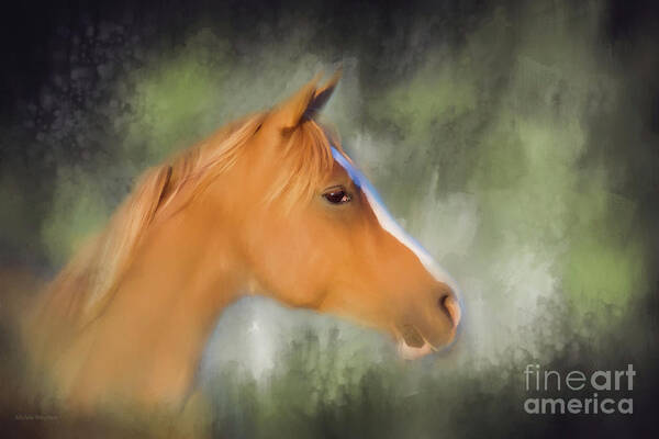 Horse Art Print featuring the photograph Inspiration - Horse art by Michelle Wrighton by Michelle Wrighton