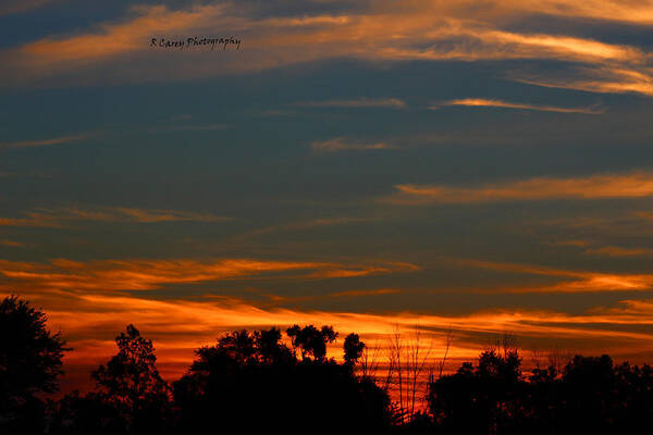  Sunset Art Print featuring the photograph Intense Sky by Robert Carey
