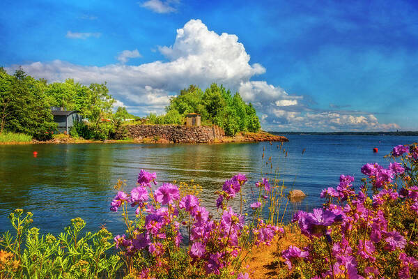 Barns Art Print featuring the photograph Islands of Light by Debra and Dave Vanderlaan