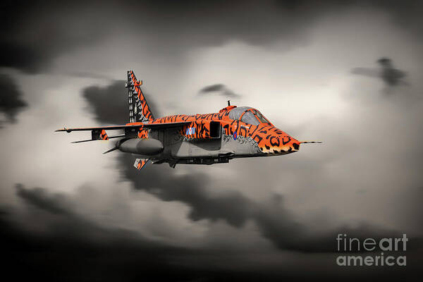 Jaguar Art Print featuring the digital art Jaguar Prowl by Airpower Art