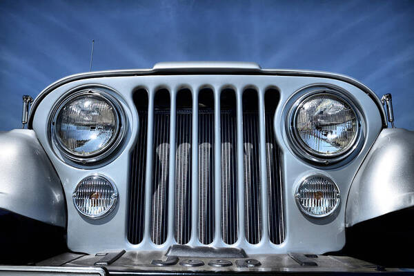 Jeep Art Print featuring the photograph Jeep Life - Blue Sky CJ by Luke Moore