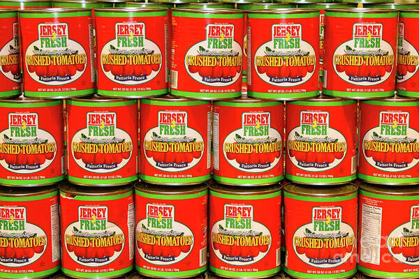 Canscanned Food Art Print featuring the photograph Jersey Fresh Canned Tomatoes by Colleen Kammerer