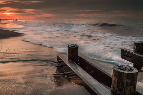 Beach Art Print featuring the photograph Jersey Shore Sunrise by Jen Manganello
