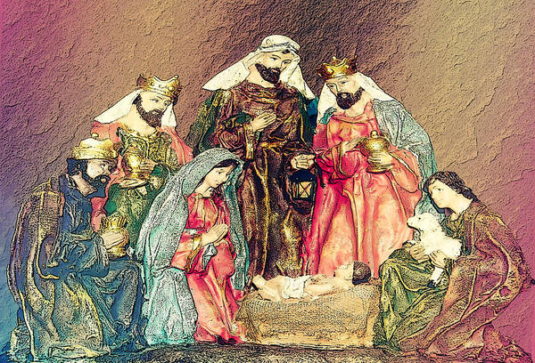 Greeting Card Art Print featuring the photograph Jesus Is Born by Leticia Latocki