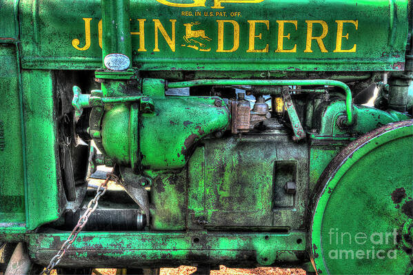 Tractor Art Print featuring the photograph John Deere GP by Mike Eingle
