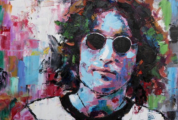 John Art Print featuring the painting John Lennon by Richard Day