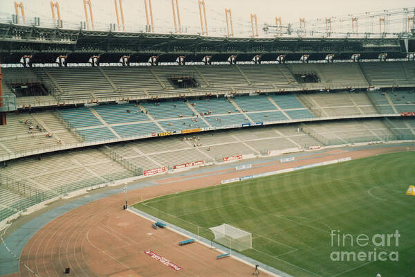  Art Print featuring the photograph Juventus - Stadio delle Alpi - Noth Stand 1 - September 1997 by Legendary Football Grounds