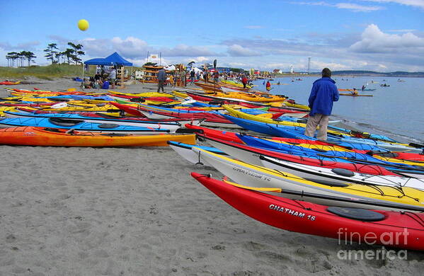 Kayaks Art Print featuring the photograph Kayak Dreams #2 by Larry Bacon