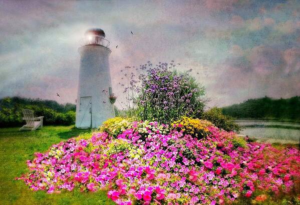 Landscape Art Print featuring the photograph Kennebunkport Lighthouse by Diana Angstadt