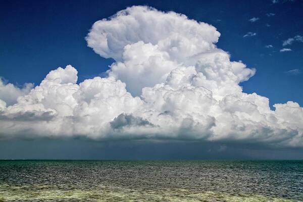 Cloudscape Art Print featuring the photograph Key West Clouds by Bob Slitzan