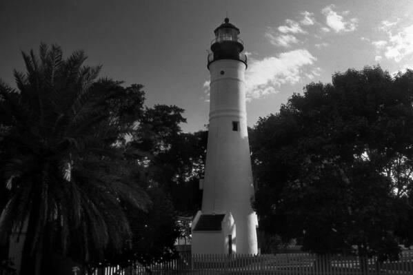 Lighthouses Art Print featuring the photograph Key West Lighthouse Fl by Skip Willits