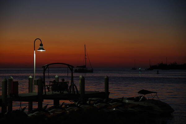 Key West Art Print featuring the photograph Key West Sunset by Greg Graham