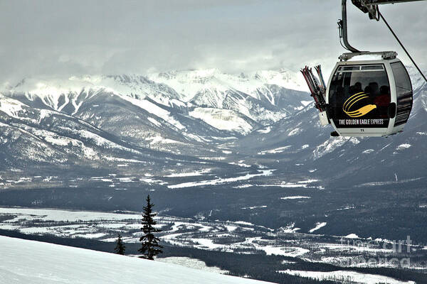 Kicking Horse Art Print featuring the photograph Kicking Horse Gondola by Adam Jewell