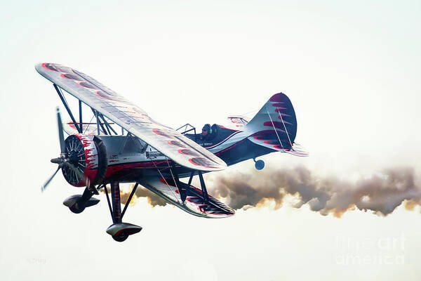 Biplane Art Print featuring the photograph Kyle Franklin Dracula Biplane by Rene Triay FineArt Photos