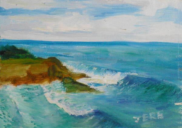 100 Paintings Art Print featuring the painting La Jolla Cove 029 by Jeremy McKay