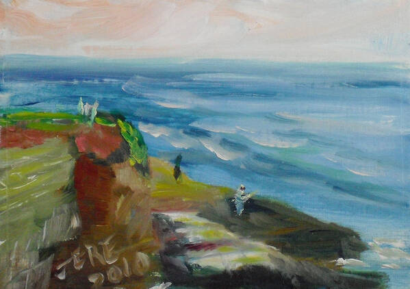   100 Paintings Art Print featuring the painting La Jolla Cove 054 by Jeremy McKay