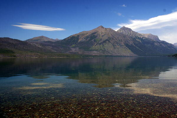 Landscape Art Print featuring the photograph Lake Mcdonald Reflection Glacier National Park 2 by Marty Koch
