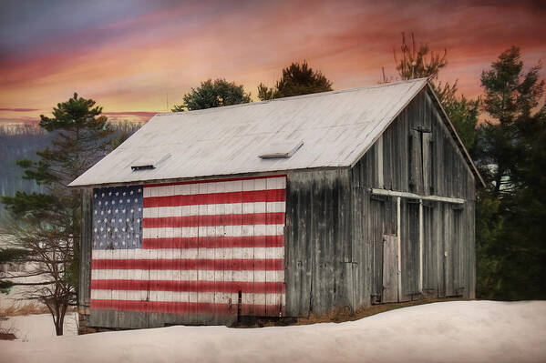 Barn Art Print featuring the photograph Land That I Love by Lori Deiter