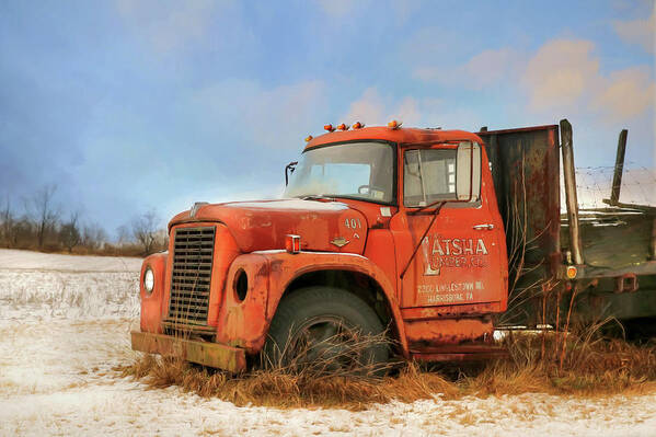 Truck Art Print featuring the photograph Latsha Lumber Truck by Lori Deiter