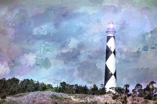 Ocean Art Print featuring the photograph Lighthouse by Ches Black