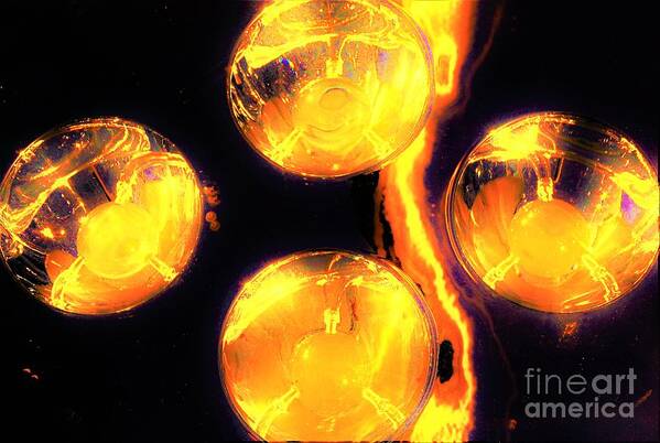 Lights Art Print featuring the photograph Lights Under Glass3 by Merle Grenz