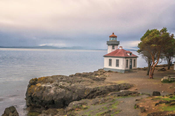 Oregon Coast Art Print featuring the photograph Lime Kiln Point Lighthouse by Tom Singleton