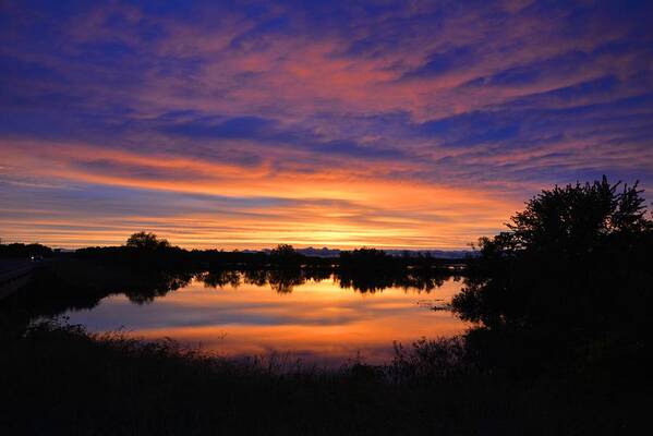 Sunset Art Print featuring the photograph Little Fly Creek Sunset 1 by Keith Stokes