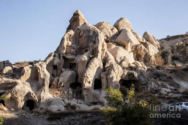 Turkey Art Print featuring the photograph Living in Tufa by Kathy McClure