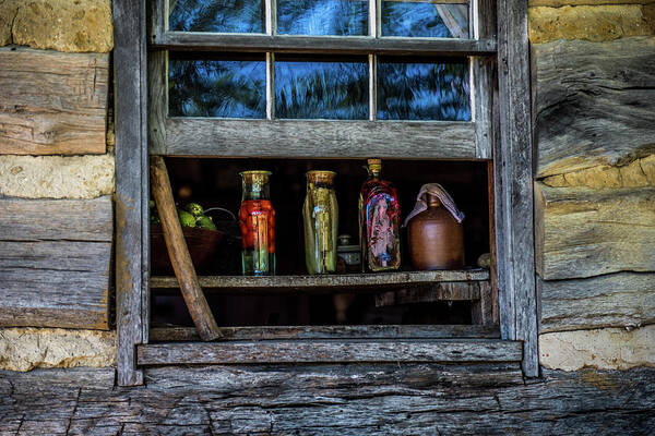 Window Art Print featuring the photograph Log Cabin Window by Paul Freidlund