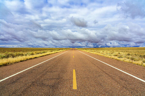 Arizona Art Print featuring the photograph Lonely Arizona Highway by Raul Rodriguez