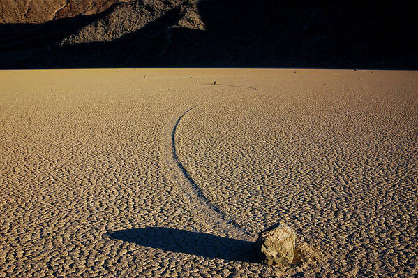 Death Valley Art Print featuring the photograph Long Tracks by TM Schultze