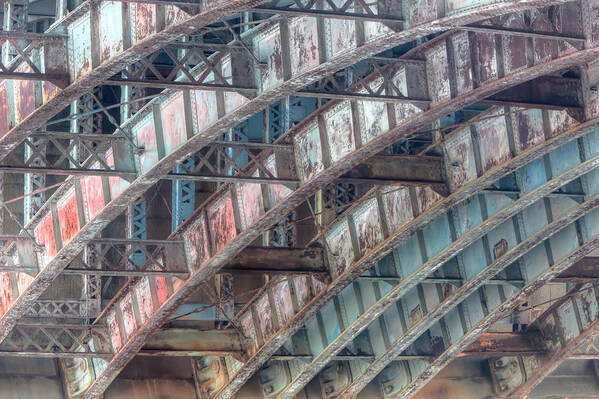Clarence Holmes Art Print featuring the photograph Longfellow Bridge Arches II by Clarence Holmes