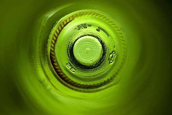 Abstract Art Print featuring the photograph Looking deep into the bottle by Frank Tschakert