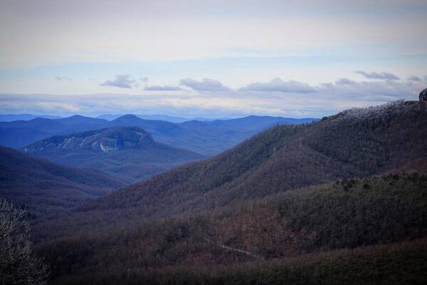 Mountain Art Print featuring the photograph Looking Glass Rock by Richie Parks