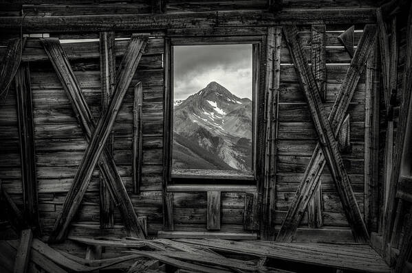 Alta Colorado Art Print featuring the photograph Looking Past Black and White by Ryan Smith